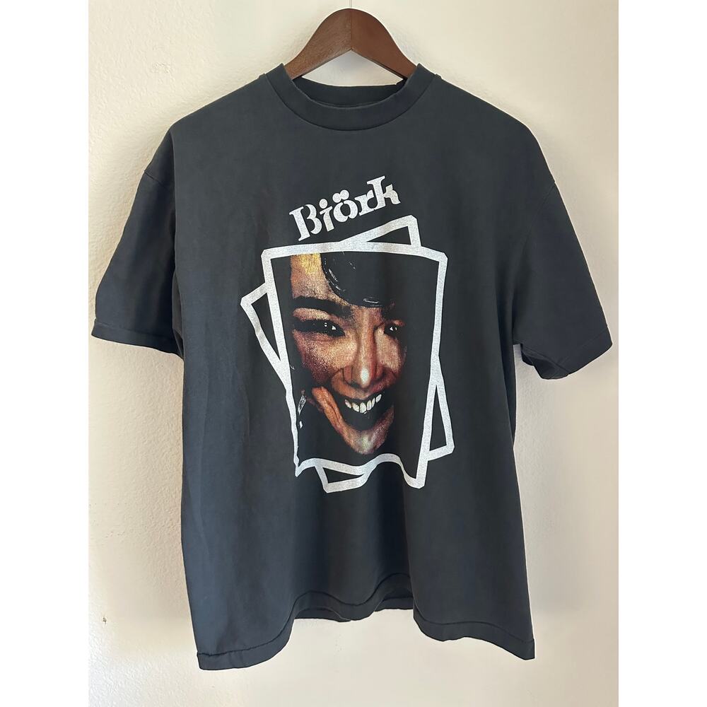 Björk "World Tour" Tultex Tag Reprint Single Stitch